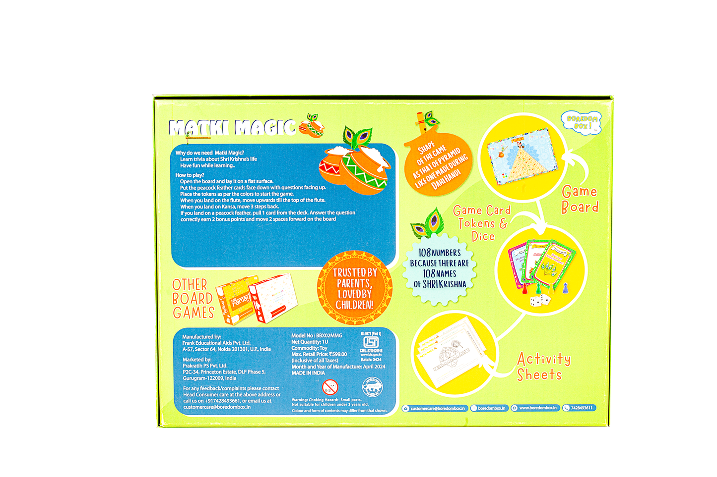 MATKI MAGIC BOARD GAME AND ACTIVITY BOX