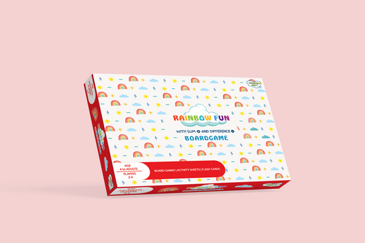 RAINBOW FUN BOARD GAME AND ACTIVITY BOX